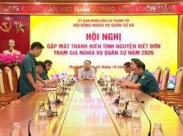 Thanh niên xã Thanh Trì: Hăng hái viết đơn tình nguyện nhập ngũ, nối tiếp truyền thống vẻ vang