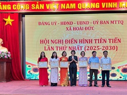 Xã Hoài Đức tổ chức Hội nghị điển hình tiên tiến lần thứ nhất (2025 – 2030)