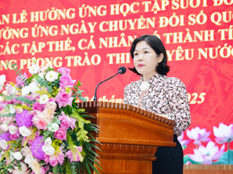 XÃ YÊN LÃNG KHAI MẠC VÀ PHÁT ĐỘNG TUẦN LỄ HƯỞNG ỨNG HỌC TẬP SUỐT ĐỜI VÀ HƯỞNG ỨNG NGÀY CHUYỂN ĐỔI SỐ QUỐC GIA 2025; KHEN THƯỞNG CÁC TẬP THỂ, CÁ NHÂN CÓ THÀNH TÍCH XUẤT SẮC