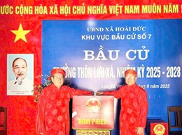 Hoài Đức hoàn thành công tác bầu cử Trưởng thôn, Tổ trưởng tổ dân phố nhiệm kỳ 2025-2028