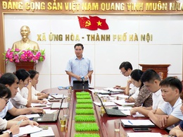 UBND XÃ ỨNG HOÀ TỔ CHỨC HỘI NGHỊ BÁO CÁO KẾT QUẢ THỰC HIỆN NHIỆM VỤ CẢI CÁCH HÀNH CHÍNH VÀ CHUYỂN ĐỔI SỐ THÁNG 9 NĂM 2025.