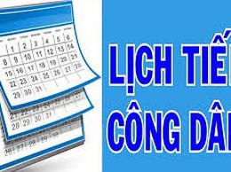 Thông báo Lịch tiếp Công dân của Đồng chí Chủ tịch UBND phường tháng 10 năm 2025