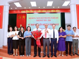 HĐND phường Nghĩa Đô tổ chức Kỳ họp chuyên đề lần thứ nhất, nhiệm kỳ 2021-2026, quyết định những vấn đề quan trọng và công tác nhân sự