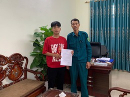 Ngô Viết Đức - Bí thư chi đoàn thôn Hoàng Dương, thanh niên tiêu biểu tình nguyện nhập ngũ năm 2026