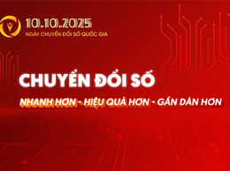 Bộ nhận diện Ngày Chuyển đổi số Quốc gia 10/10/2025.