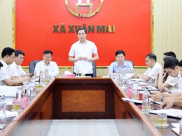 Xã Xuân Mai tổ chức hội nghị công bố quyết định ngày bầu cử, triển khai kế hoạch và hướng dẫn công tác bầu cử Trưởng thôn, nhiệm kỳ 2025 - 2028