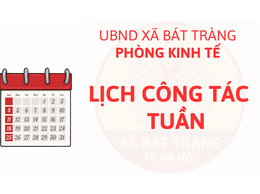 Lịch công tác tuần 41/2025- Phòng kinh tế