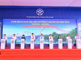 Khởi công xây dựng cầu Trần Hưng Đạo chạy qua địa bàn phường Bồ Đề