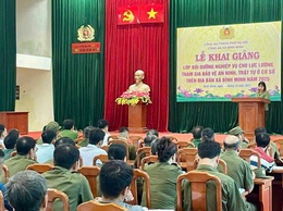 CÔNG AN XÃ BÌNH MINH:
BỒI DƯỠNG NGHIỆP VỤ CHO LỰC LƯỢNG THAM GIA BẢO VỆ ANTT Ở CƠ SỞ NĂM 2025