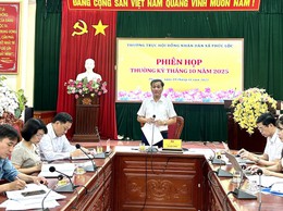Thường trực HĐND xã Phúc Lộc tổ chức phiên họp thường kỳ tháng 10 năm 2025