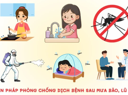 Các biện pháp phòng chống dịch bệnh sau bão lũ