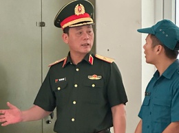 ĐOÀN KIỂM TRA CỦA BỘ TƯ LỆNH THỦ ĐÔ HÀ NỘI ĐẾN THĂM, KIỂM TRA BAN CHỈ HUY QUÂN SỰ XÃ 