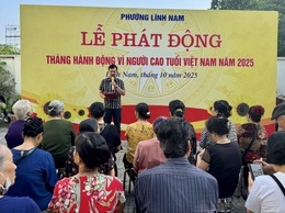 Phường Lĩnh Nam tổ chức Lễ phát động tháng hành động vì người cao tuổi Việt Nam năm 2025.