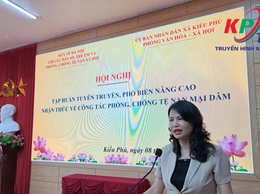 UBND xã Kiều Phú tổ chức hội nghị tập huấn, tuyên truyền nâng cao nhận thức về phòng, chống tệ nạn mại dâm năm 2025