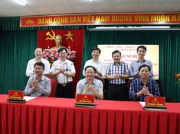 Hội nghị ký kết Quy chế phối hợp giữa Thường trực HĐND, UBND và Ủy ban MTTQ Việt Nam xã nhiệm kỳ 2021-2026.