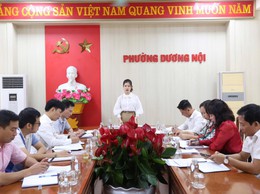 Thường trực HĐND phường Dương Nội giám sát công tác chuyển đổi số đối với UBND phường