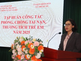 UBND xã Thuận An tập huấn công tác phòng, chống tai nạn, thương tích trẻ em năm 2025