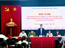 Phường Phú Lương tổ chức đối thoại với tổ chức, cá nhân về TTHC, giải quyết TTHC năm 2025