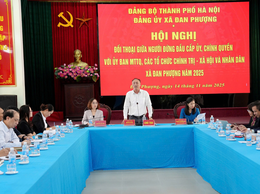 Cấp ủy, Chính quyền xã Đan Phượng đối thoại với Nhân dân.