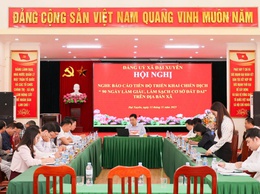 Hội nghị nghe báo cáo tiến độ triển khai Chiến dịch “90 ngày làm giàu, làm sạch cơ sở dữ liệu đất đai”