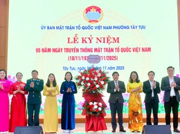 Ủy ban Mặt trận tổ quốc Việt Nam phường Tây Tựu  kỷ niệm 95 năm ngày truyền thống MTTQ Việt Nam
