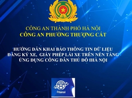 HƯỚNG DẪN Công dân cập nhật đăng ký phương tiện, giấy phép lái xe trên ứng dụng iHanoi