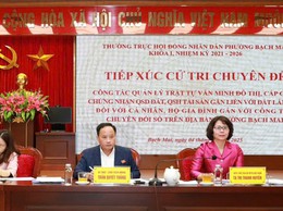 Phường Bạch Mai: Tiếp xúc cử tri chuyên đề về quản lý trật tự văn minh đô thị