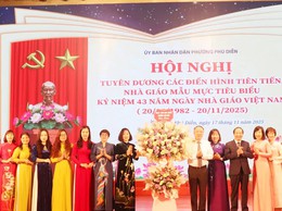 Phường Phú Diễn tuyên dương các điển hình tiên tiến, nhà giáo mẫu mực tiêu biểu