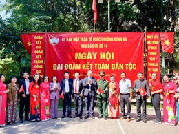 Phường Đống Đa sôi nổi Ngày hội Đại đoàn kết toàn dân: Gắn kết cộng đồng trong diện mạo mới