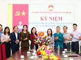 MTTQ xã Vân Đình - Dấu ấn từ những công trình và hoạt động nghĩa tình đại đoàn kết.