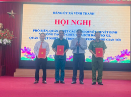 Xã Vĩnh Thanh: Kiện toàn tổ chức bộ máy, nâng cao hiệu lực, hiệu quả quản lý nhà nước