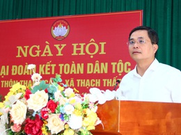 Video: Tưng bừng Ngày hội Đại đoàn kết toàn dân tộc tại các thôn trên địa bàn xã Thạch Thất!