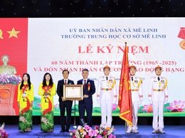 Trường THCS Mê Linh kỷ niệm 60 năm thành lập và đón nhận Huân chương Lao động hạng Ba