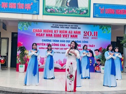 Trường Tiểu học Thanh Đa tổ chức Lễ kỷ niệm 43 năm Ngày Nhà giáo Việt Nam