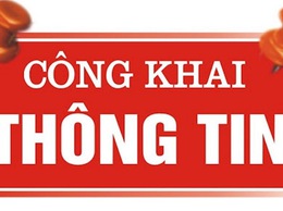 Thông báo về việc niêm yết công khai