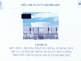 Xã Thượng Phúc tổ chức hội nghị tập huấn kiến thức Hệ thống quản lý chất lượng theo tiêu chuẩn Quốc gia TCVN ISO 9001:2015