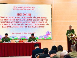 CÔNG AN PHƯỜNG KIM LIÊN TỔ CHỨC HỘI NGHỊ CÔNG AN LẮNG NGHE Ý KIẾN NHÂN DÂN, ĐỐI THOẠI TRỰC TIẾP VỀ THỦ TỤC HÀNH CHÍNH, GIẢI QUYẾT TTHC VÀ ĐÁNH GIÁ TÌNH HÌNH ANTT, GÓP Ý VỀ TRÁCH NHIỆM CỦA CSKV NĂM 2025