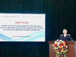 Hội nghị tập huấn hỗ trợ hộ kinh doanh chuyển đổi mô hình từ thuế khoán sang kê khai 