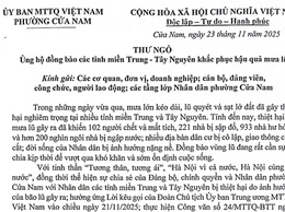 THỬ NGỎ ỦNG HỘ ĐỒNG BÀO CÁC TỈNH MIỀN TRUNG - TÂY NGUYÊN KHẮC PHỤC HẬU QUẢ MƯA LŨ
