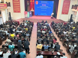 290 hộ kinh doanh xã Đoài Phương được tập huấn và hỗ trợ chuyển đổi từ thuế khoán sang kê khai và chuyển đổi lên doanh nghiệp