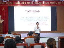 Mê Linh tập huấn thực hiện các quy định về công tác an toàn thực phẩm năm 2025