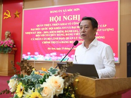 SÓC SƠN TỔ CHỨC HỘI NGHỊ QUÁN TRIỆT, TRIỂN KHAI VỀ CÔNG TÁC BẦU CỬ ĐẠI BIỂU QUỐC HỘI KHOÁ XVI VÀ ĐẠI BIỂU HĐND CÁC CẤP, NHIỆM KỲ 2026 – 2031.