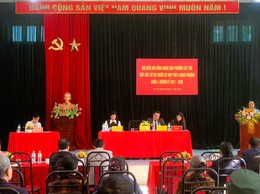 Các tổ đại biểu HĐND phường Tây Tựu tiếp xúc với cử tri trước kỳ họp thứ 4 HĐND phường khóa I, nhiệm kỳ 2021 - 2026