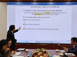 Xã Ứng Thiên tổ chức tập huấn triển khai hệ thống quản lý chất lượng theo TCVN ISO 9001:2015