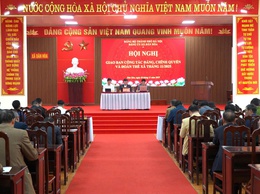 HỘI NGHỊ GIAO BAN CÔNG TÁC ĐẢNG, CHÍNH QUYỀN VÀ ĐOÀN THỂ XÃ THÁNG 11 NĂM 2025