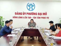Ban Kinh tế - Ngân sách Hội đồng Nhân dân phường Đại Mỗ khảo sát việc thực hiện Nghị quyết của Hội đồng nhân dân phường 