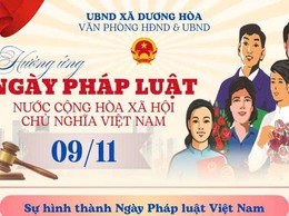 Xã Dương Hoà tổ chức nhiều hoạt động thiết thực hưởng ứng Ngày pháp luật nước CHXHCN Việt Nam 09/11