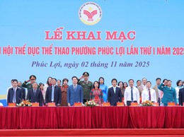 Đại hội Thể dục Thể thao phường Phúc Lợi lần thứ I năm 2025 - Đoàn kết, đổi mới, vì hạnh phúc Nhân dân