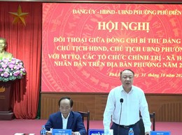 Phường Phú Diễn đối thoại trực tiếp với Nhân dân, giải quyết nhiều vấn đề vướng mắc