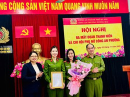 Lễ ra mắt chi hội phụ nữ Công an phường Tương Mai